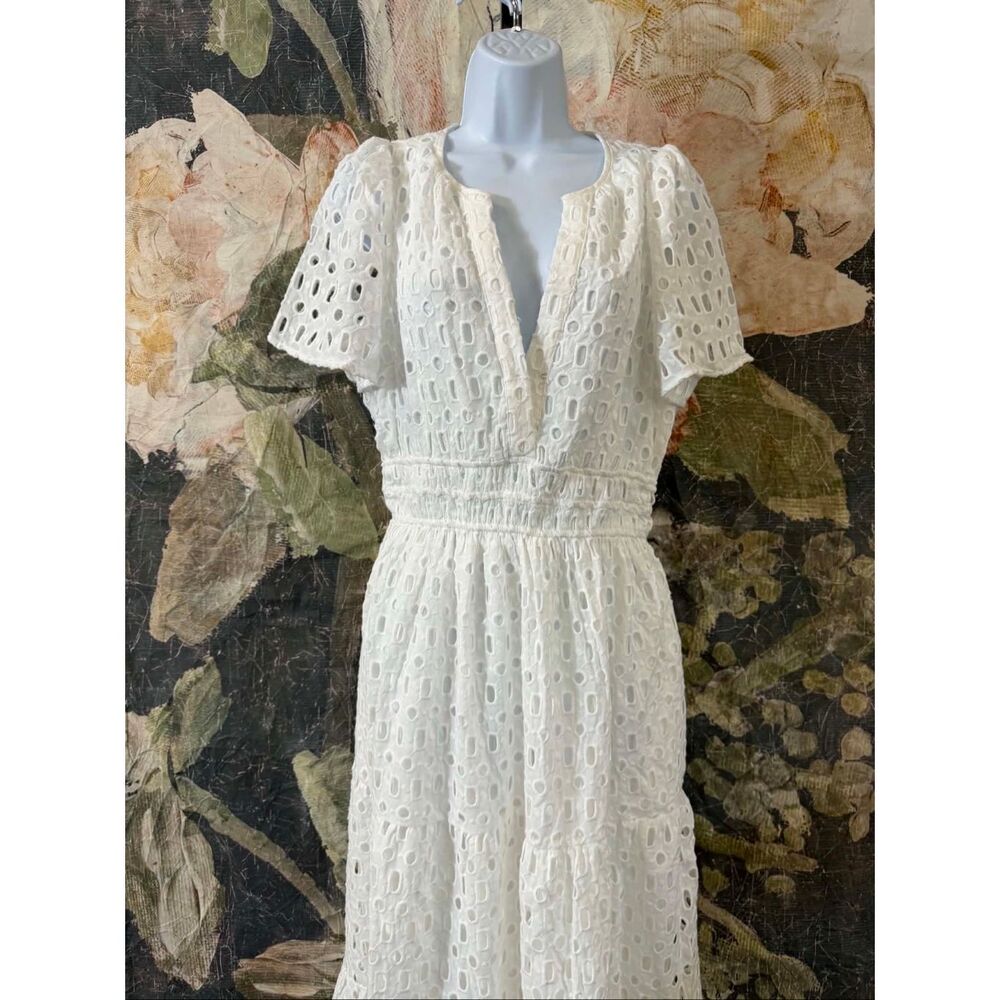 New Anthropologie The Somerset Dress: Eyelet Edition Size M - Picture 7 of 11